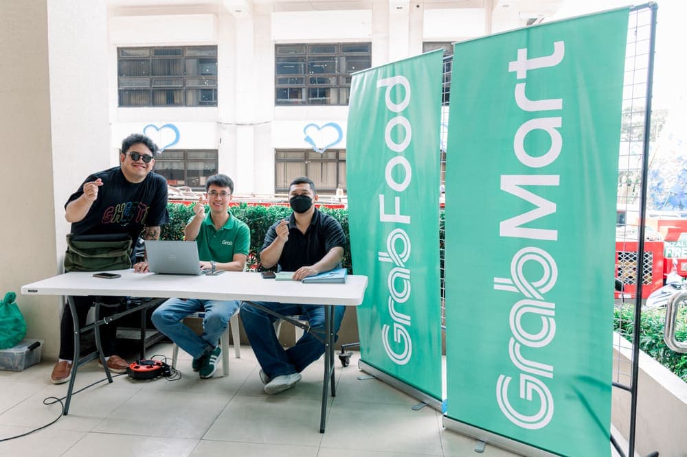 Grab partnership booth for local merchants