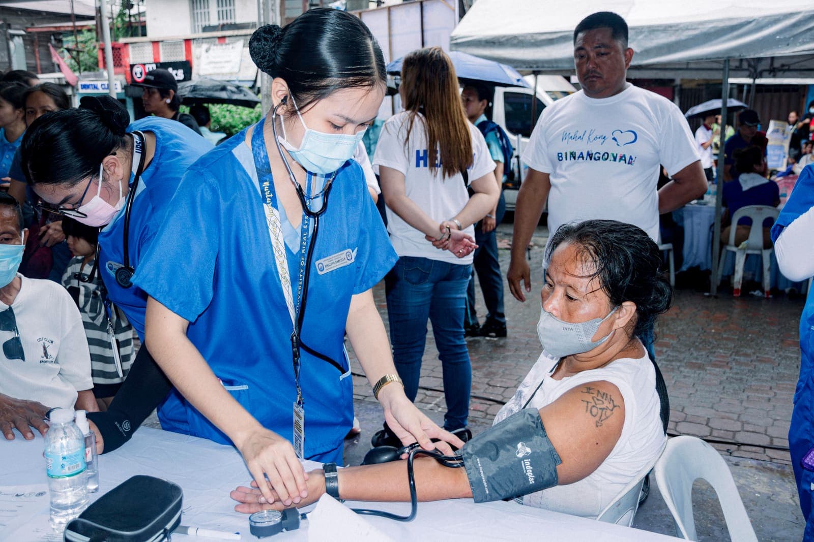 Free medical check-up during a community health outreach